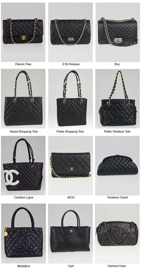 all chanel bag models|different types of chanel bags.